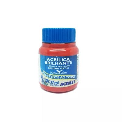 Tinta AcrÍlica Brilhante 37ml - Vermelho Fogo