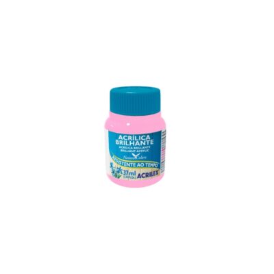 Tinta Acrílica Brilhante 37ml - Rosa