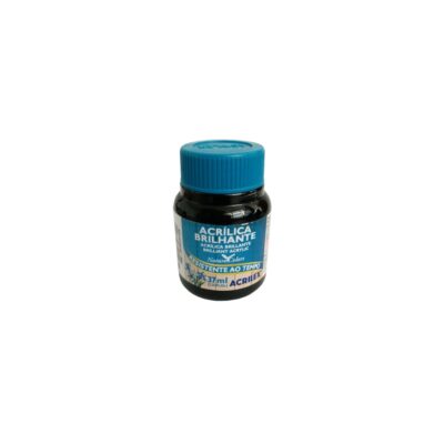 Tinta Acrílica Brilhante 37ml - Preto