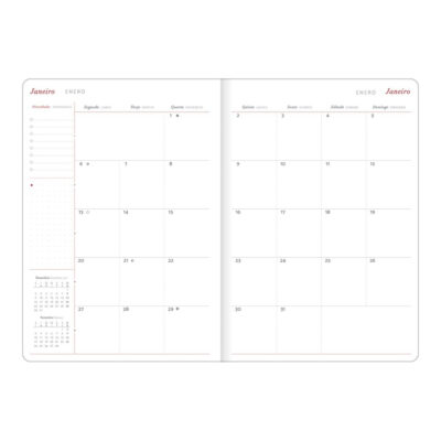 Planner Grampeado Cambridge M7 2025 – Preta