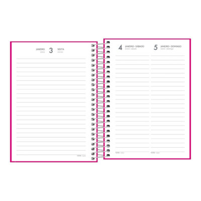 Agenda Espiral M4 Pepper 2025 – Rosa