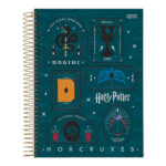 Caderno 1/4 Pequeno Espiral Capa Dura 96 Folhas Harry Potter - Estampas Sortidas