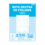 Bloco Nota Neutra Sem Cópia Multivias - Preto