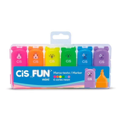 Destaca Texto Fun Mini - Com 6 Cores Neon