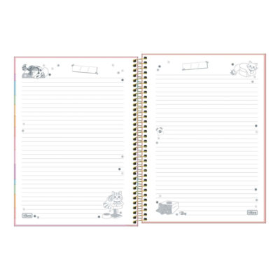 Caderno Universitário Grande Espiral Capa Dura Purrfect Cats – Estampas Sortidas