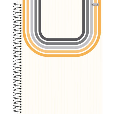 Caderno Universitário Grande Espiral Capa Dura 80 Folhas Sharpdash - Estampas Diversas