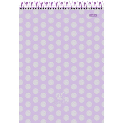 Bloco Espiral Capa Dura 80 Folhas Alto Lavender - Estampas Diversas