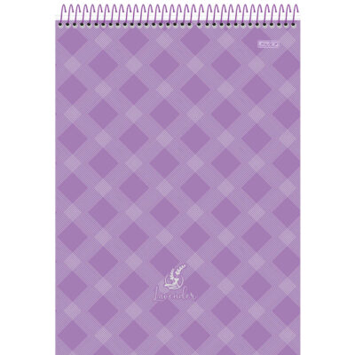 Bloco Espiral Capa Dura 80 Folhas Alto Lavender – Estampas Diversas