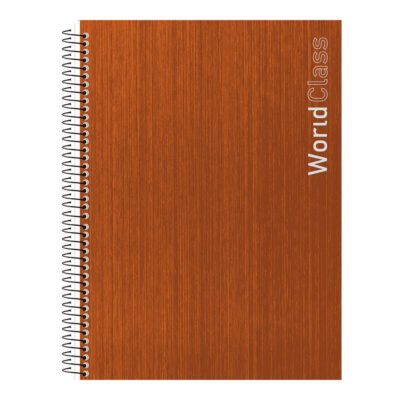 Caderno Universitário Grande Espiral Com 80 Folhas World Classs – Cores Sortidas