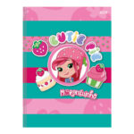 Caderno 1/4 Pequeno Brochura Costurado Sem Mola Moranguinho - Estampas Sortidas