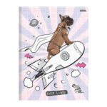 Caderno Universitário Grande Brochura Costurado Sem Mola 48 Folhas My Pets - Estampas Sortidas