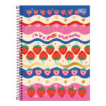 Caderno Espiral Universitário 80 Folhas Connect Be Berry - Estampas Sortidas