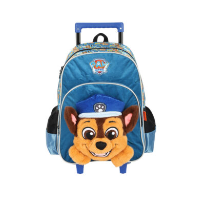 Mochila Com Rodinhas Patrulha Canina - Azul