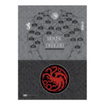 Caderno Universitário Grande Espiral Capa Dura 160 Folhas 10 Matérias House Of The Dragon - Estampas