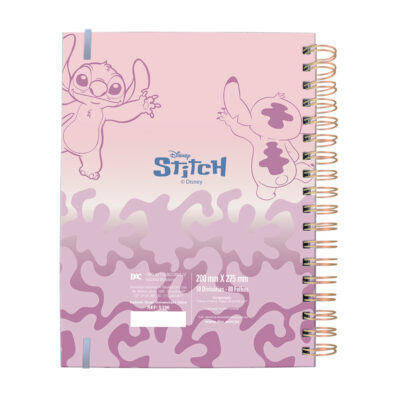 Caderno Universitário Capa Dura Com 80 Folhas Smart – Stitch