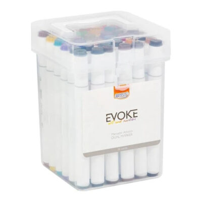 Marcador Artístico Evoke Dual Marker Com 36 Cores