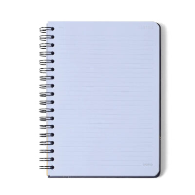 Caderno Colegial Médio Espiral 160 Folhas Capa Dura – Litoral – Revoada Off White