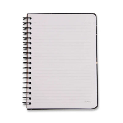 Caderno Colegial Médio Espiral 80 Folhas Capa Dura – Lagoa – Cisne Floral Verde