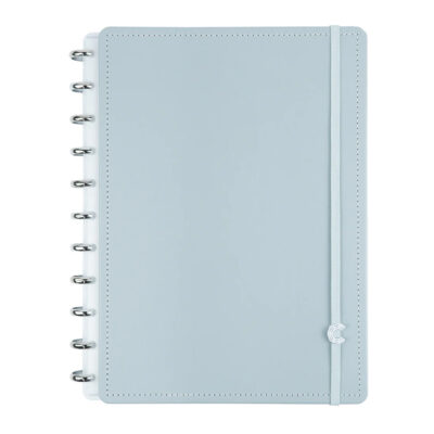 Caderno Inteligente 1/4 A5 Pequeno Espiral Com 80 Folhas - Glacial