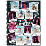 Caderno Universitário Grande Capa Dura 160 Folhas 10 Matérias Now United - Estampas Diversas