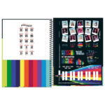 Caderno Universitário Grande Capa Dura 160 Folhas 10 Matérias Now United - Estampas Diversas