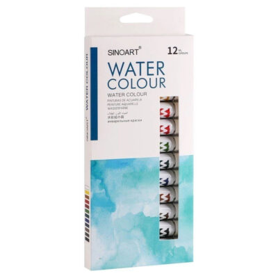 Aquarela Em Bisnaga 12ml Com 12 Cores