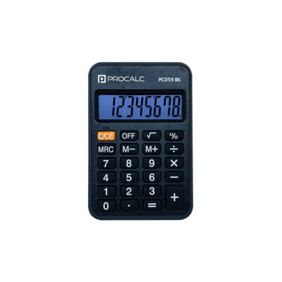 Calculadora Procalc Pessoal 8 Digitos - Preta