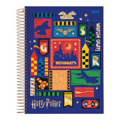 Caderneta Espiral Anotações Harry Potter – Estampas Diversas