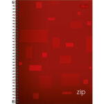 Caderno Espiral Universitário Capa Dura 80 Folhas Zip - Cores Diversas