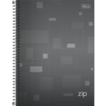 Caderno Espiral Universitário Capa Dura 80 Folhas Zip - Cores Diversas