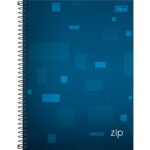 Caderno Espiral Universitário Capa Dura 80 Folhas Zip - Cores Diversas