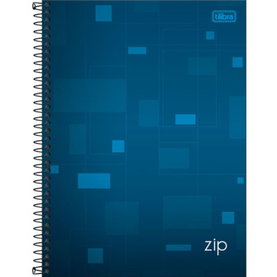 Caderno Espiral Universitário Capa Dura 80 Folhas Zip – Cores Diversas