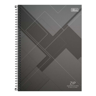 Caderno Universitário Grande 96 Folhas Quadriculado Zip – Estampas Diversas