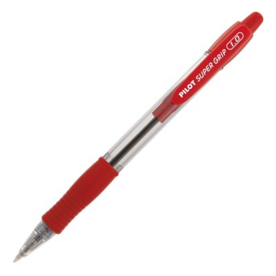Caneta Esferográfica Retrátil Super Grip 1.0mm - Vermelha