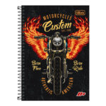 Caderno 1/4 Pequeno Espiral Capa Dura 200 Folhas D+ Estampas Sortidas