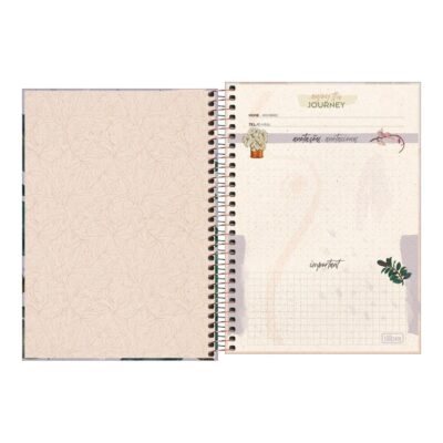 Caderno 1/4 Pequeno Espiral Capa Dura 80 Folhas Naturalis – Estampas Diversas