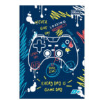 Caderno 1/4 Pequeno Brochura Costurado Sem Mola 48 Folhas D+ Estampas Sortidas