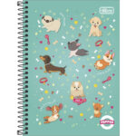 Caderno 1/4 Espiral 80 Folhas Pepper - Estampas Diversas