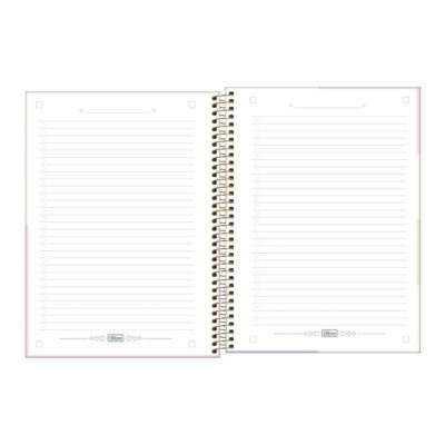 Caderno Universitário Grande Capa Dura 256 Folhas 16 Matérias Happy – Cores Sortidas