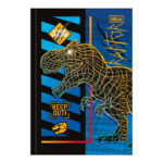 Caderno 1/4 Pequeno Brochura Costurado Sem Mola 48 Folhas Raptor - Estampas Sortidas
