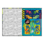 Caderno 1/4 Pequeno Brochura Costurado Sem Mola 48 Folhas Raptor - Estampas Sortidas