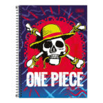 Caderno Espiral Universitário Capa Dura 160 Folhas 10 Matérias One Piece Netflix - Estampas Sortidas