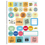 Caderno Universitário Grande Espiral Capa Dura 240 Folhas 12 Matérias Freedom - Estampas Diversas