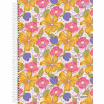 Caderno 1/4 Pequeno Espiral Capa Dura 96 Folhas Kbom - Estampas Diversas