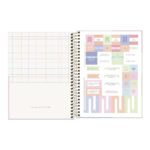 Caderno Espiral Colegial Capa Dura 160 Folhas 10 Matérias Happy - Cores Sortidas