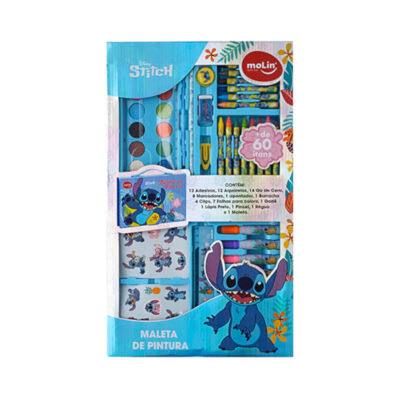Maleta De Pintura Stitch Com 64 Itens