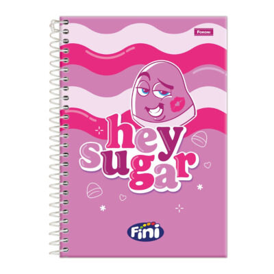 Caderno 1/4 Pequeno Espiral Capa Dura 80 Folhas Fini - Estampas Sortidas