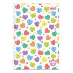 Caderno 1/4 Pequeno Brochura Costurado Sem Mola Capa Dura 40 Folhas Pepper - Estampas Diversas