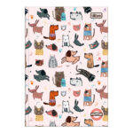 Caderno 1/4 Pequeno Brochura Costurado Sem Mola Capa Dura 40 Folhas Pepper - Estampas Diversas