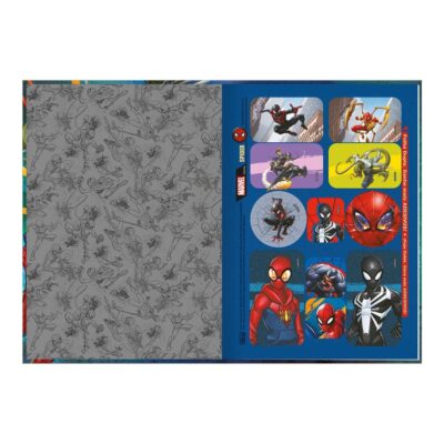 Caderno 1/4 Pequeno Brochura Costurado Sem Mola 80 Folhas Spider-Man – Estampas Diversas
